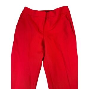 Ann Taylor‎ Factory Red Career Dress Pants Size 8 Straight Leg office holiday